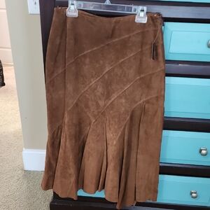 Valerie Stevens Brown Midi Skirt